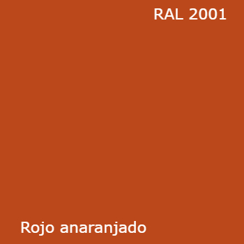 RAL 2001 pintura spray color rojo anaranjado