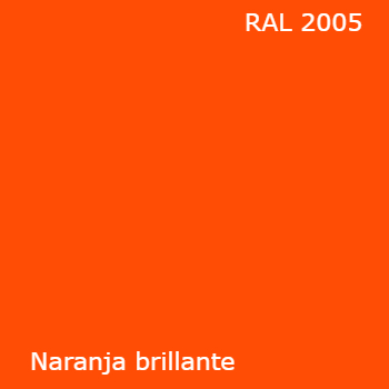 RAL 2005 pintura spray color naranja brillante