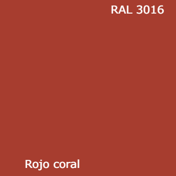 RAL 3016 pintura spray color rojo coral