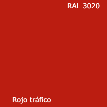 RAL 3020 pintura spray color rojo tráfico