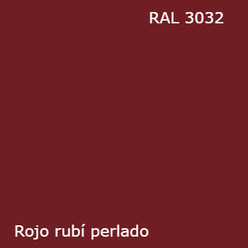 RAL 3032 pintura spray color rojo rubí perlado pantone