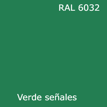 Imagen del color RAL 6032 Verde señales