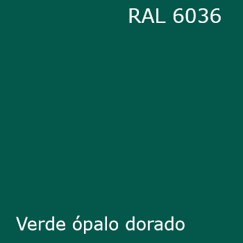 RAL 6036 color verde opalo dorado para spray y pintura