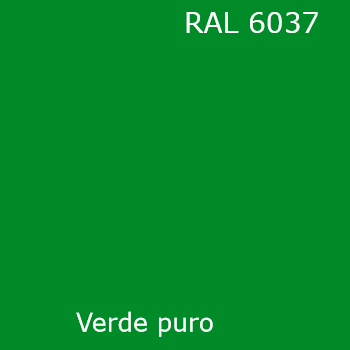 RAL 6037 color verde puro