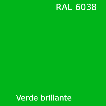 RAL 6038 pintura verde brillante y spray