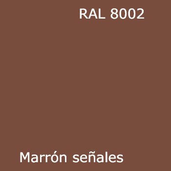 Spray y pintura RAL 8002 color marrón seañales