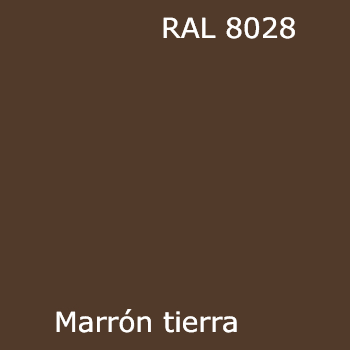 RAL 8028 spray y pintura color marrón tierra