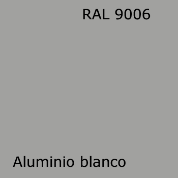 Spray y pintura de color RAL 9006 aluminio blanco