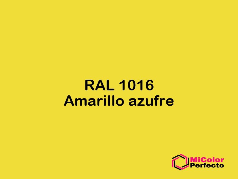 RAL 1016 Amarillo azufre