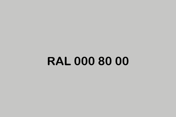 RAL 000 80 00 ral design