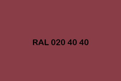 RAL 020 40 40 ral design