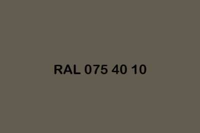 RAL 075 40 10 ral design