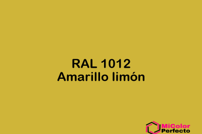 RAL 1012 Amarillo limon
