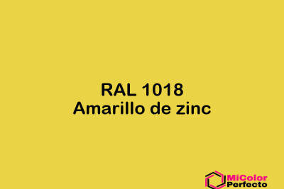 RAL 1018 Amarillo de zinc