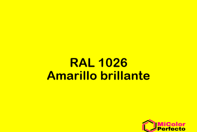 RAL 1026 Amarillo brillante