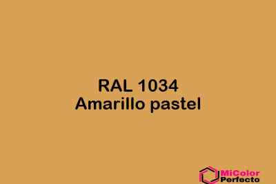 RAL 1034 Amarillo pastel