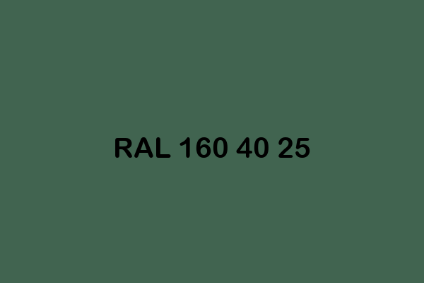 RAL 160 40 25 ral design