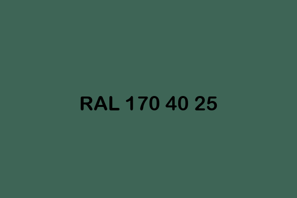 RAL 170 40 25 ral design