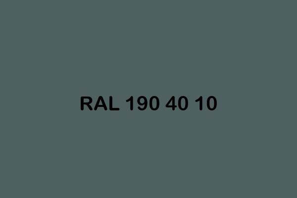 RAL 190 40 10 ral design