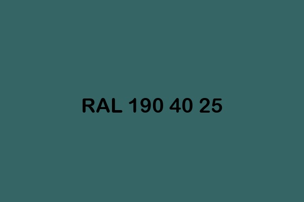 RAL 190 40 25 ral design