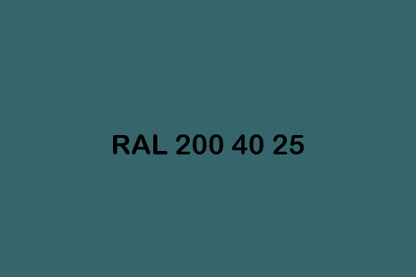 RAL 200 40 25 ral design