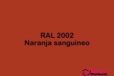RAL 2002 Naranja sanguineo