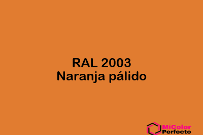 RAL 2003 Naranja palido