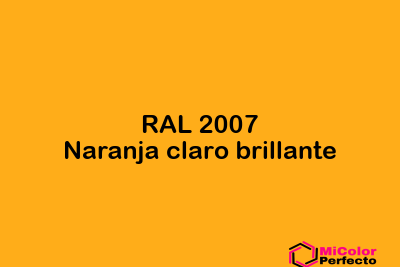 RAL 2007 Naranja claro brillante