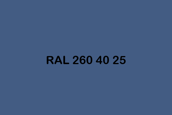 RAL 260 40 25 ral design