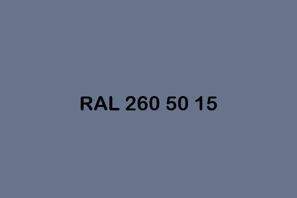 RAL 260 50 15 ral design