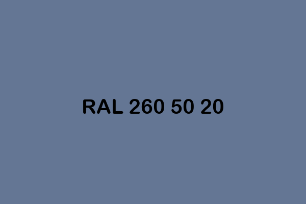 RAL 260 50 20 ral design