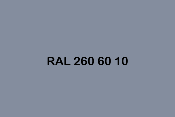 RAL 260 60 10 ral design