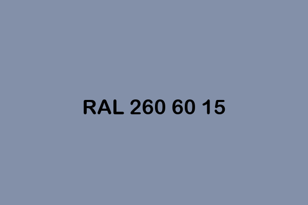 RAL 260 60 15 ral design