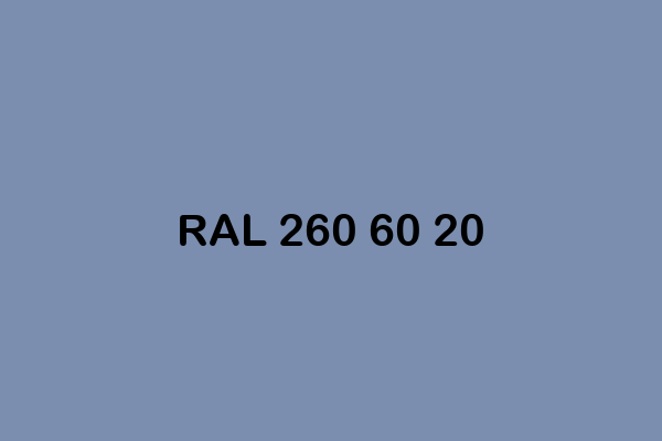 RAL 260 60 20 ral design