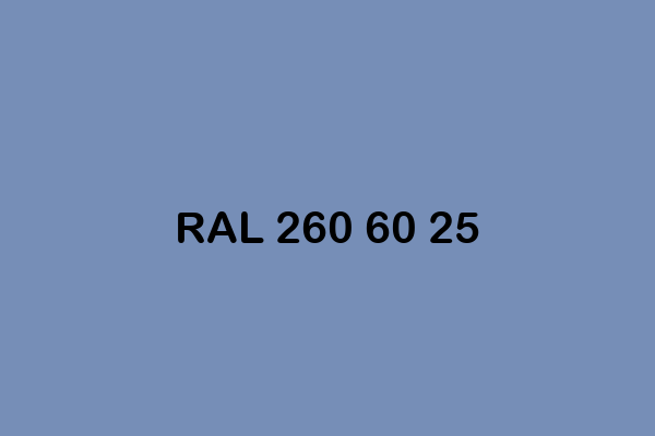 RAL 260 60 25 ral design