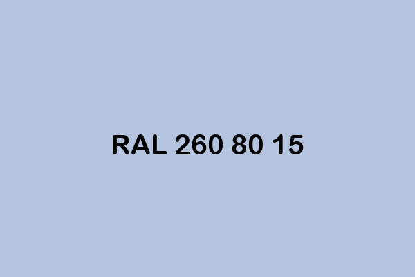 RAL 260 80 15 ral design