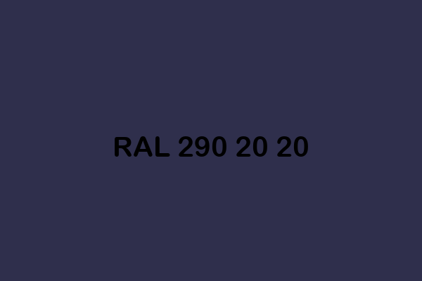 RAL 290 20 20 ral design