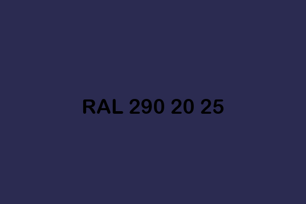 RAL 290 20 25 ral design