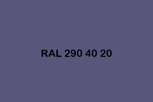 RAL 290 40 20 ral design