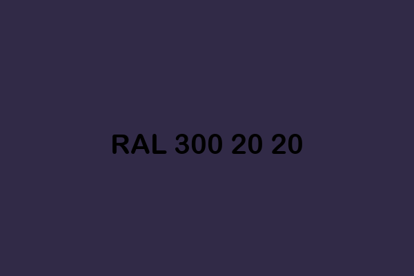 RAL 300 20 20 ral design