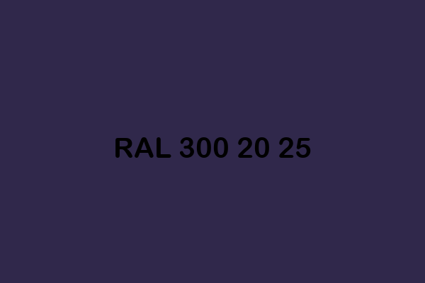 RAL 300 20 25 ral design