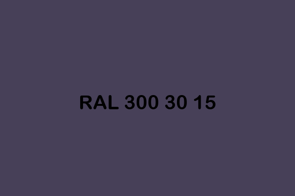 RAL 300 30 15 ral design