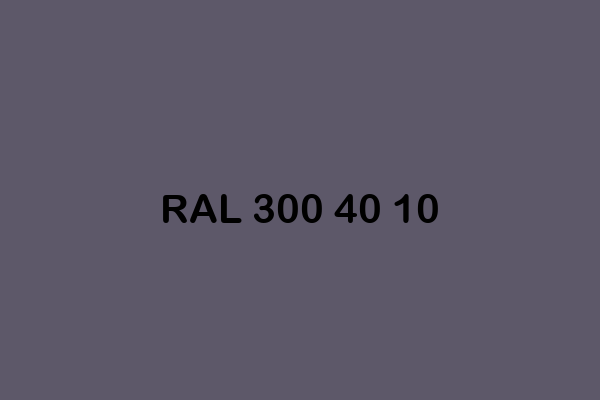 RAL 300 40 10 ral design