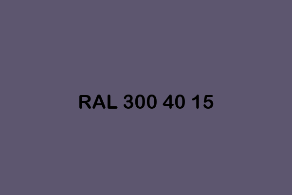 RAL 300 40 15 ral design