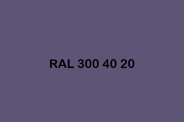 RAL 300 40 20 ral design