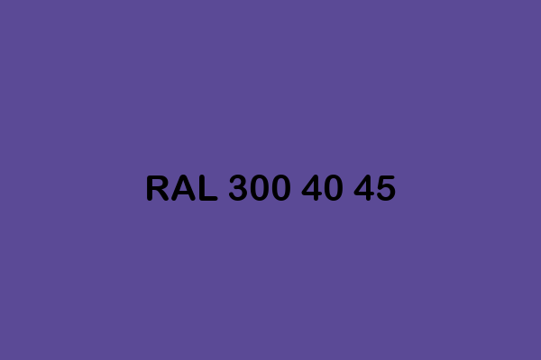 RAL 300 40 45 ral design