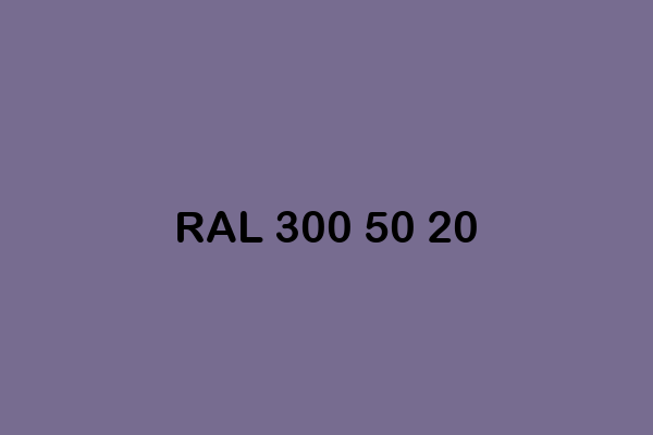 RAL 300 50 20 ral design