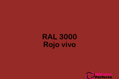 RAL 3000 Rojo vivo