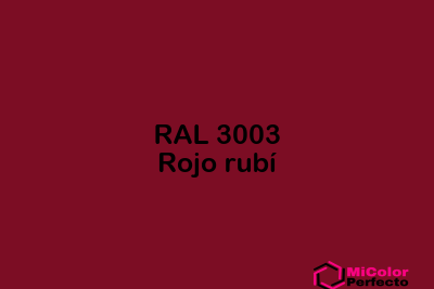 RAL 3003 Rojo rubi