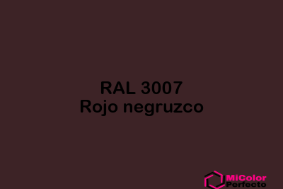 RAL 3007 Rojo negruzco